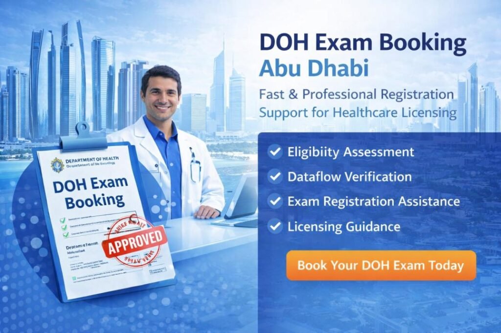 DOH Exam Booking Abu Dhabi